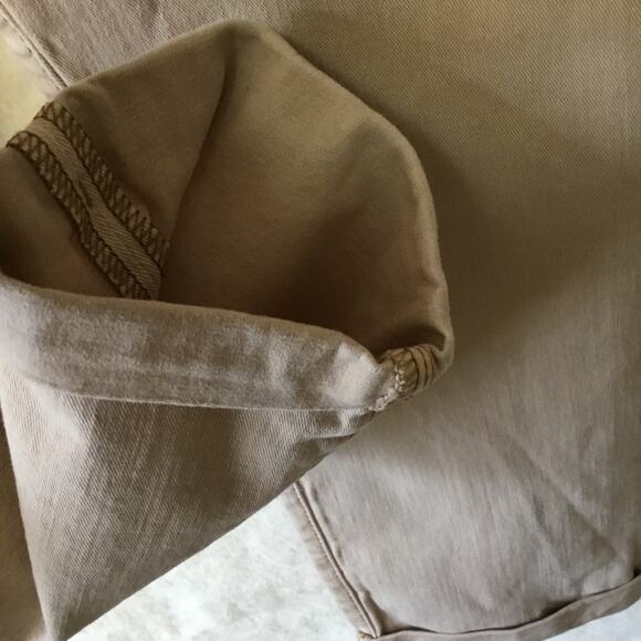 7 For All Mankind Beige Skinny Crop & Roll Jeans - Picture 11 of 11